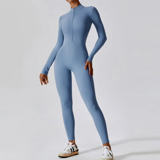 BloomFLX Sculpt-Fit Zip Jumpsuit