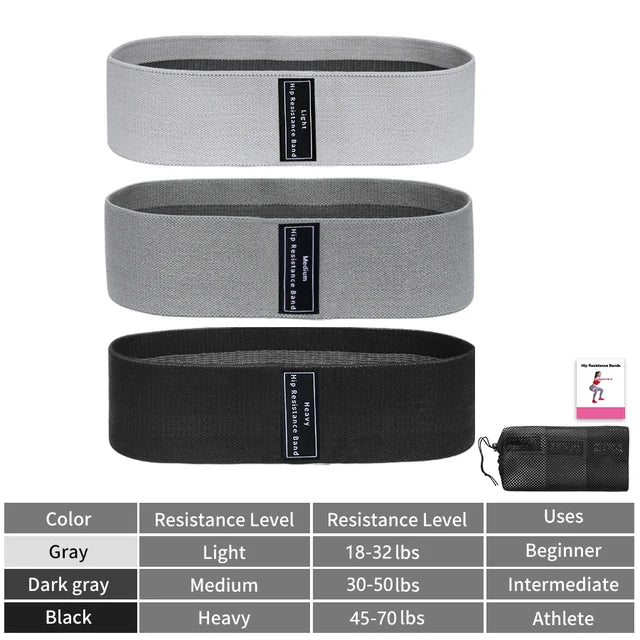 Fabric Loop Bands for Squats, Yoga & Gym