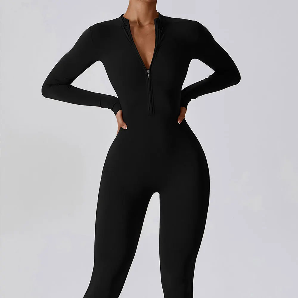 BloomFLX Sculpt-Fit Zip Jumpsuit